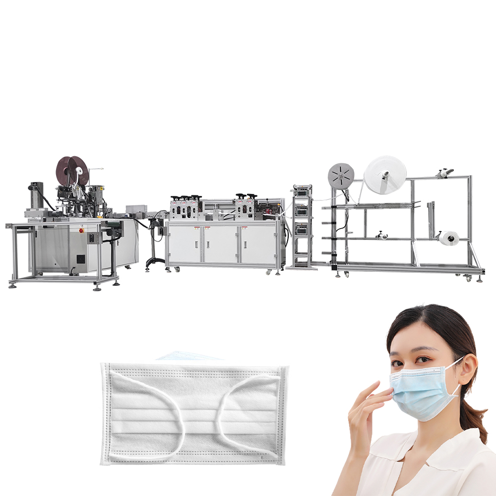 Macchina automatica 1 + 1 per maschera con anello per l'orecchio interno